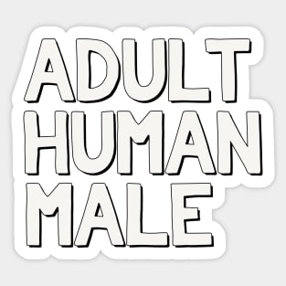 Adult Human Male Sticker